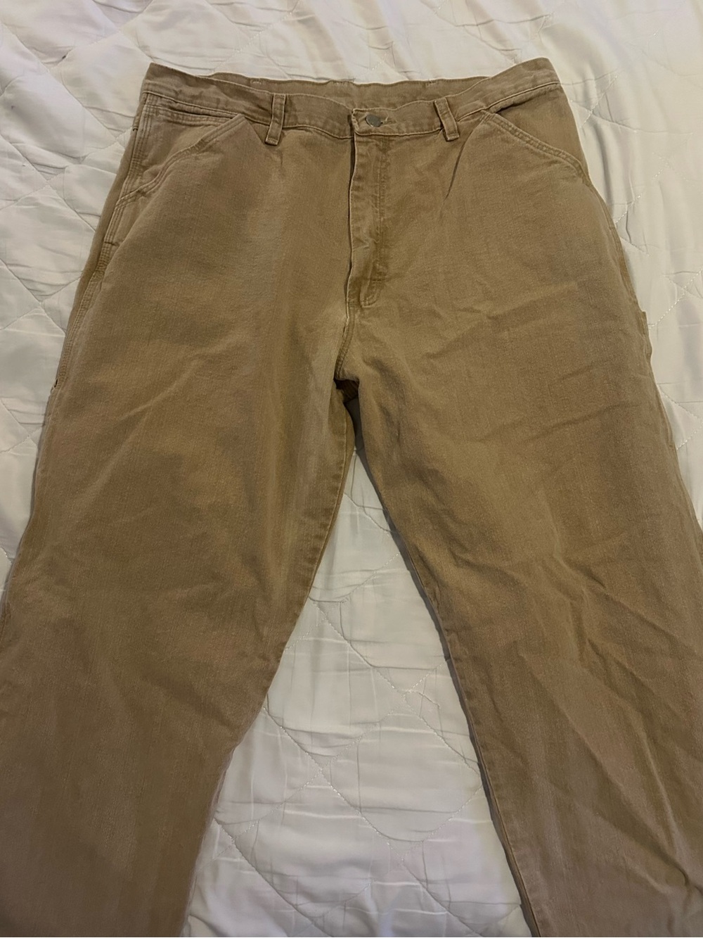 Men's Casual Cargo Pants in Beige
